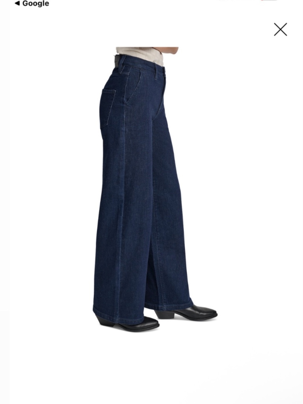 DKNY Jeans Petite High-Rise Tailored Trouser Jeans